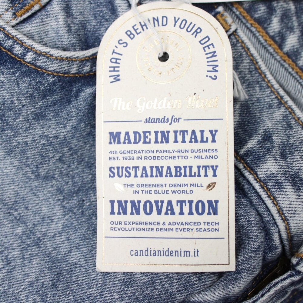 Ace Rivington Jeans NWT Mens 40x32 Blue Candiani Italian Denim Athletic Taper‎ - Picture 6 of 16